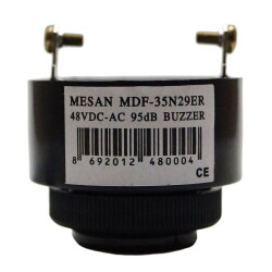 MESAN MS 1203.48VAC-DC Ø28 PANO MONTAJ BUZZER KESİK SES TERMİNAL & VİDA - 6