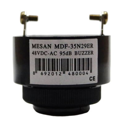 MESAN MS 1203.48VAC-DC Ø28 PANO MONTAJ BUZZER KESİK SES TERMİNAL & VİDA - 6