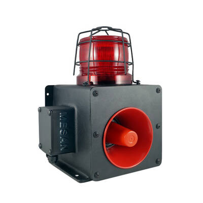 MESAN MS 1333.1.12-60VAC/DC ENDÜSTRİYEL IŞIKLI SİREN 43 SES KONTAKLI ALÜMİNYUM GÖVDE - 2