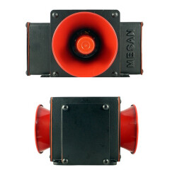 MESAN MS 1336.110-220VAC ENDÜSTRİYEL SİREN İKİLİ 43 SES KONTAKLI ALÜMİNYUM GÖVDE - 2