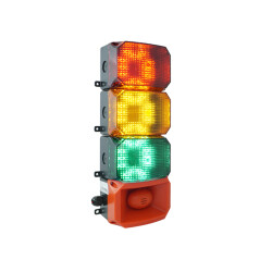 MESAN MS 224.1.3.2.110-220VAC 3 KAT KÜP LED MULTİFONKSİYON 43 SES SİREN