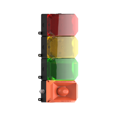 MESAN MS 224.1.3.2.110-220VAC 3 KAT KÜP LED MULTİFONKSİYON 43 SES SİREN - 2