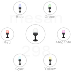 MESAN MS 293.12-24VAC/DC Ø70 RGB LED Işıklı Kolon Kontak Tip Buzzer Devrilme Aparatı - 2