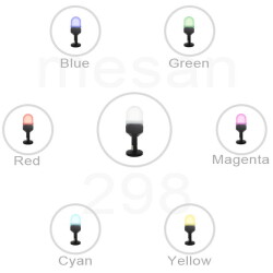 MESAN MS 293.12-24VAC/DC Ø70 RGB LED Işıklı Kolon Kontak Tip Buzzer Devrilme Aparatı - 6