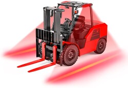MESAN MS 481.12-80VDC FORKLIFT RED ZONE LAZER LAMBA 18W KIRMIZI - 3