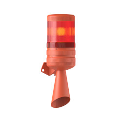 MESAN MS 5825.1.220VAC Ø70 E14 Sabit Ampul 2 Ses Borulu Elektronik Siren Duvar Montaj - 2