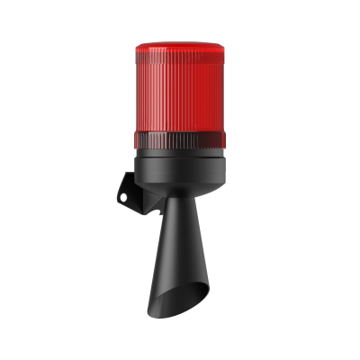 MESAN MS 5828.1.24VDC Ø70 Yanıp Sönen Ampul 2 Ses Borulu Elektronik Siren Duvar Montaj - 1