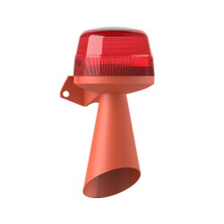 MESAN MS 5840.1.110-230VAC Ø70 LED Multifonksiyon 10 Ses Borulu Elektronik Siren Duvar Montaj - 3