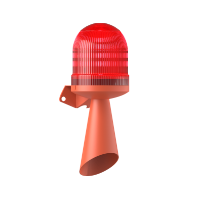 MESAN MS 5847.1.85-260VAC Ø70 LED Multifonksiyon 43 Ses Borulu Elektronik Siren Duvar Montaj - 1