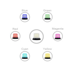 MESAN MS 755.12-24VAC/DC Ø90 RGB LED İKAZ LAMBA BUZZERLI KONTAK TİP - 5