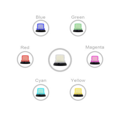 MESAN MS 755.12-24VAC/DC Ø90 RGB LED İKAZ LAMBA BUZZERLI KONTAK TİP - 2