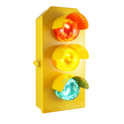 MESAN MS 8044.1.3.2.12-24VAC/DC Ø70 Üçlü LED Multifonksiyon Trafik Lamba - 1