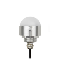 MESAN MS 9601.24VDC Ø50 M30 Somun Bağlantılı LED İndikatör RGY Buzzer Gümüş Gövde