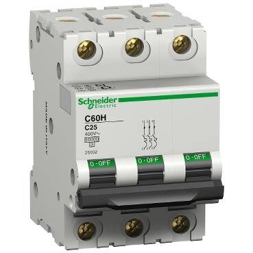 Schneider Electric 24998, M.GERİN C60H3PC6A 10KA C SE 6A 3KUT OTO SİG - 1