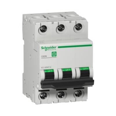Schneider Electric 24349, C60N/C10 24349 Devre Kesici 10A 3 Kutuplu 400VAC 6KA C Eğrisi - 1