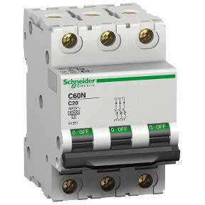 Schneider Electric 24344, C60N3PC1A 6KA C SE 1A 3KUT OTO SİG. - 1