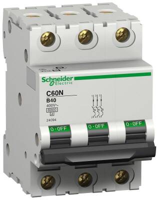 Schneider Electrc 24347, M.GERİN C60N3PC4A 6KA C SE 4A 3KUT OTO SİG. - 1