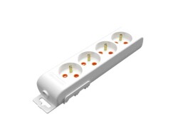 MUTLUSAN 001 175 420002 05 00 RI-TECH DÖRTLÜ ANAHTARLI TOPRAKLI GRUP PRİZ(ÇOCUK KORUMALI)(5 MT)