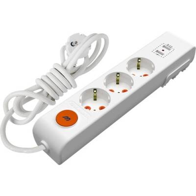 Mutlusan 2 Metre Üçlü USB' Li Anahtarlı Topraklı Grup Priz -001 175 350002 02 00 - 1