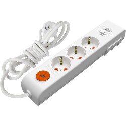 Mutlusan 2 Metre Üçlü USB' Li Anahtarlı Topraklı Grup Priz -001 175 350002 03 00 - Mutlusan