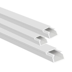 Mutlusan 60x40 mm. Kutulu Kablo Kanalı - Canalex -001 156 060040 20 00 - Mutlusan