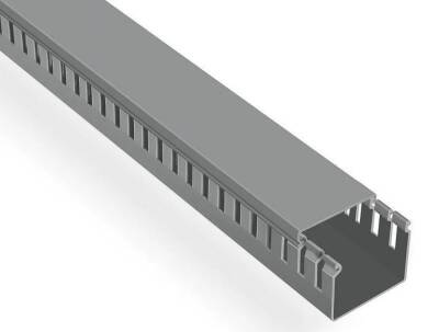 Mutlusan 60X40 Kablo Kanalı (Delikli) (GRİ) - 001 005 060040 20 17 - 1