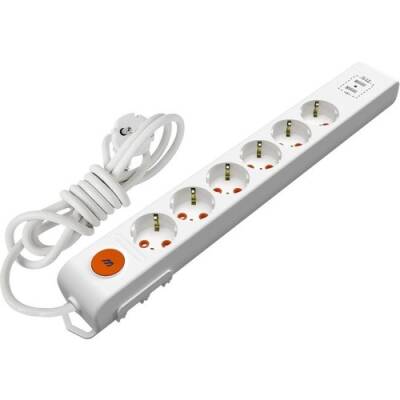 MUTLUSAN ALTILI 5MT KABLOLU GRUP PRİZ - 1