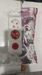 Mutlusan Rı-Tech 2li 1Mt AnahtarTopraklı Grup Priz -001 175 220002 01 00