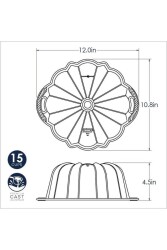 NORDICWARE 50077 60. YIL ÖZEL BUNDT KEK KALIBI - 12 CUP - 3