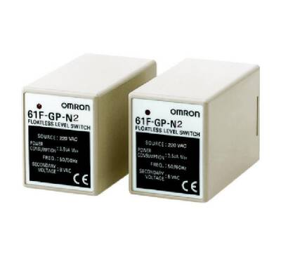 Omron 61FGPN224ACCE ,Seviye sensörü, iletken, minyatür, geçmeli, röle, LED gösterge 24 VAC   - 1