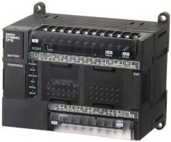 Omron CP1E-E40SDR-A, PLC, 100-240 VAC besleme, 24 x 24 VDC giriş, 16 x röle çıkışı 2 A, 2K adımlı program + 2K kelime veri belleği