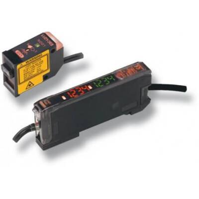Omron E3CLDA41AN2M, Fotoelektrik sensör, Lazer amplifikatör, analog çıkış, DC, PNP, 2m kablo - 1