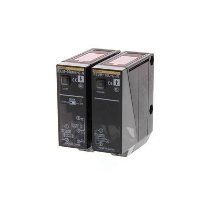Omron E3JM 10M 4TGN NOMS, Fotoelektrik sensör, kare kare, karşılıklı, 10m, zamanlayıcı, çıkışlı, sıkıştırmalı - 1