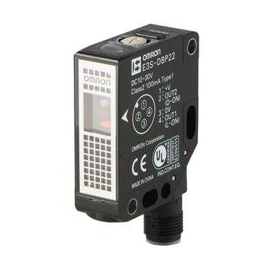  Omron E3sdbn21oms, Fotoelektrik Algılayıcı, Model Tasarımı, Kırmızı Led, Nesne Algım, Smartteach, Npn, M12