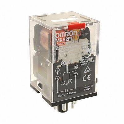 Omron MKS2PIDC12BYOMZ, 8PİM 10A 12DC Mekanik Göstergeli Geçme Röle - 1