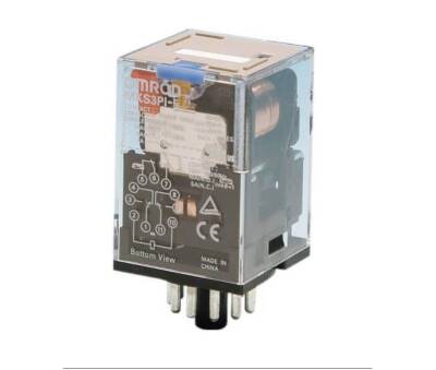 OMRON MKS3PI 5 DC24BYOMZ, 24DC 10A 11PİM 3PDT MEKANİK-TEST DÜĞME ROLE - 1