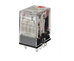 Omron MY4INGSAC24BYOMZ0, Röle, geçmeli, 14 pimli, 4PDT, 6 A, mekanik ve LED göstergeler, 24 VAC - Omron