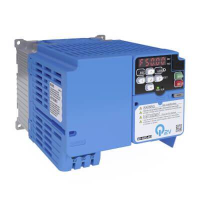 OMRON Q2AA4044AAA , Inverter Q2V, 400 V, ND: 8.9 A / 4.0 kW, HD: 7.3 A / 3.0 kW, IP20, EMC filter class C2, max. output freq. 590Hz - 1