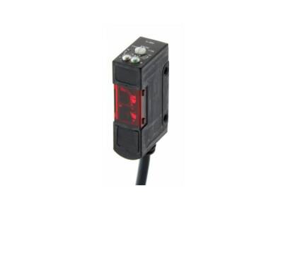 Omron E3SBD81, Fotoelektrik sensör, cisimden yansımalı, 200mm, DC, 3 telli, PNP, dikey, 2m kablo - 1