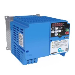 Omron Q2VAB010AAA, İnvertör Q2V, 1X200V, ND: 9,6 A / 2,2 KW, HD: 8,0 A / 1,5 KW, IP20, EMC  Filtre Sınıfı C1, Maksimum Çıkış Frekansı 590HZ