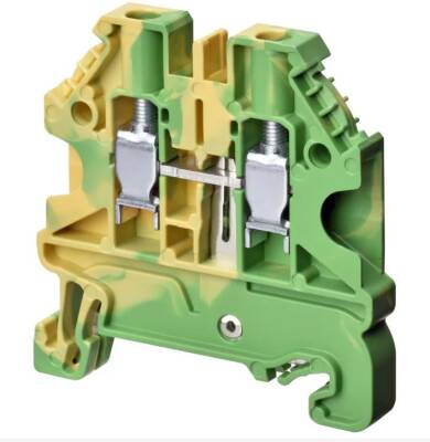 Omron XW5GS40111, Seri Yeşil/Sarı, 4mm², Tek Seviyeli, Vida Sonlandırma - 1