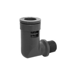 ORTAÇ ODDB18-PG13,5, 14,2 x 18,4 SİYAH GEÇMELİ 90 DİRSEK RAKOR - Ortaç