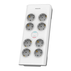 Philips SPN7080WA/62 900 Joule 8'li 2 m Akım Korumalı Priz - 1