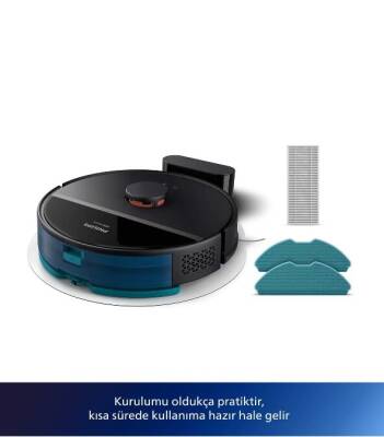 PHILIPS XU3000/01 AQUA ISLAK & KURU ROBOT SÜPÜRGE - SİYAH - 2