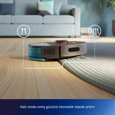 PHILIPS XU3000/01 AQUA ISLAK & KURU ROBOT SÜPÜRGE - SİYAH - 4