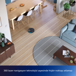 PHILIPS XU3000/01 AQUA ISLAK & KURU ROBOT SÜPÜRGE - SİYAH - 5