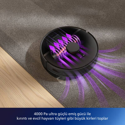 PHILIPS XU3000/01 AQUA ISLAK & KURU ROBOT SÜPÜRGE - SİYAH - 8