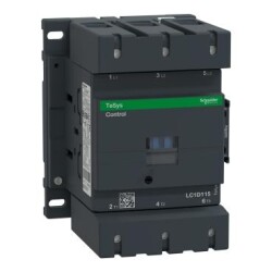 Schenider Electric LC1D115F7, TeSys D kontaktör - 3P(3 NA) - AC-3 - <= 440 V 115 A - 110 V AC bobin