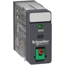 Schneider Electric RXG22E7, Arayüz Fişi Rölesi, Harmony Elektromekanik Röleler, 5A, 2C/O, Led ile, Kilitlenebilir Test, 48V AC