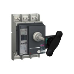 Schneider Electric 33483X2, 1600 Amper, 70kA, Kompakt Tip Şalter, MicroLogic 2.0, 3 Kutuplu, Uzatmalı Döner Kurma Kollu - Schneider